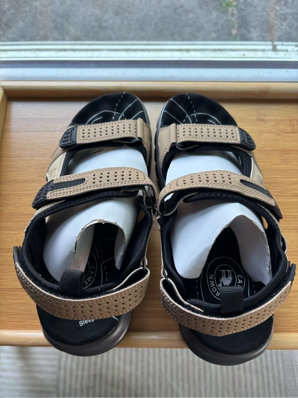 Women’s Beige Adjustable Strap Sandals - Casual Comfort
